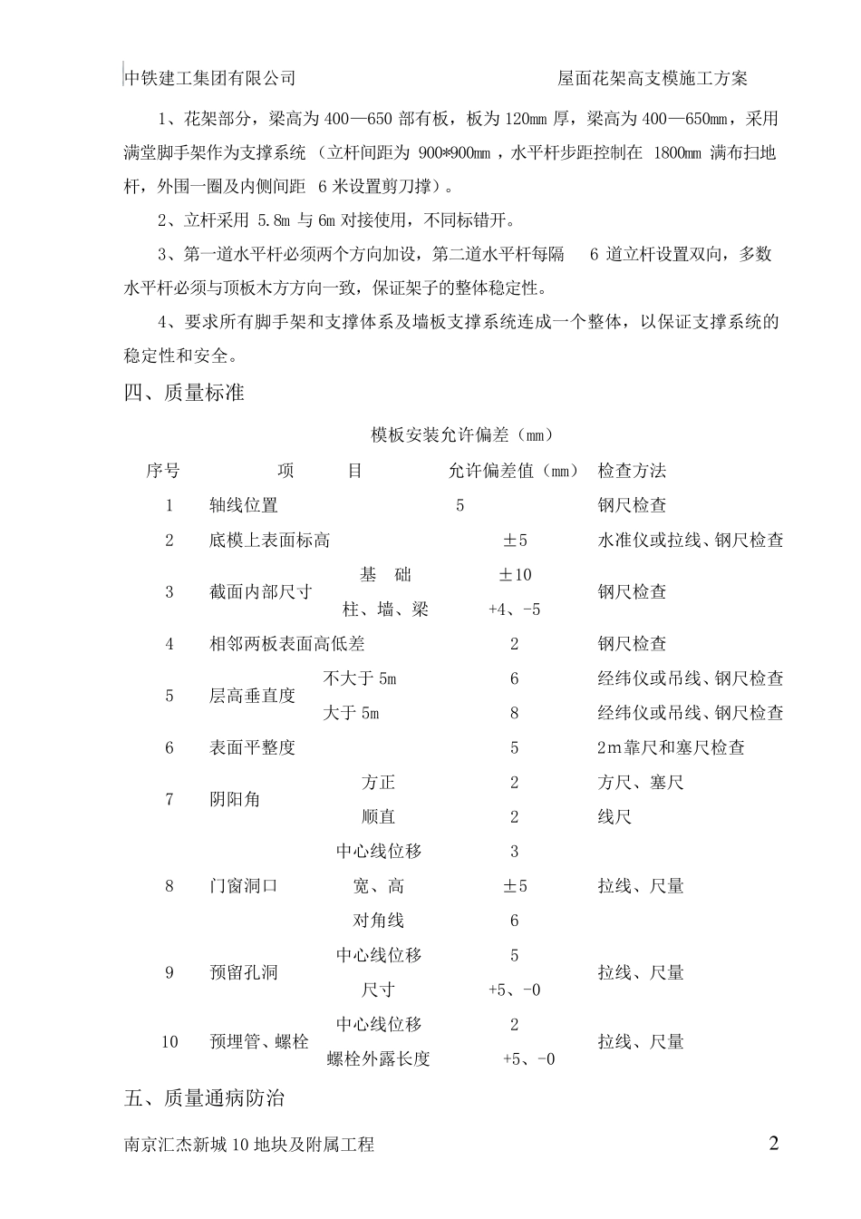 屋面花架高支模施工方案_第2页