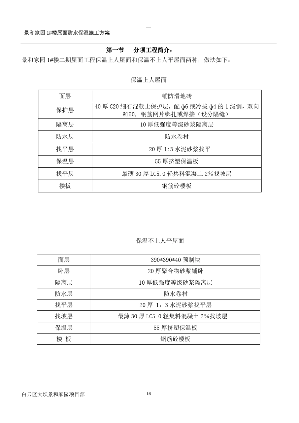 屋面防水保温施工方案_第3页