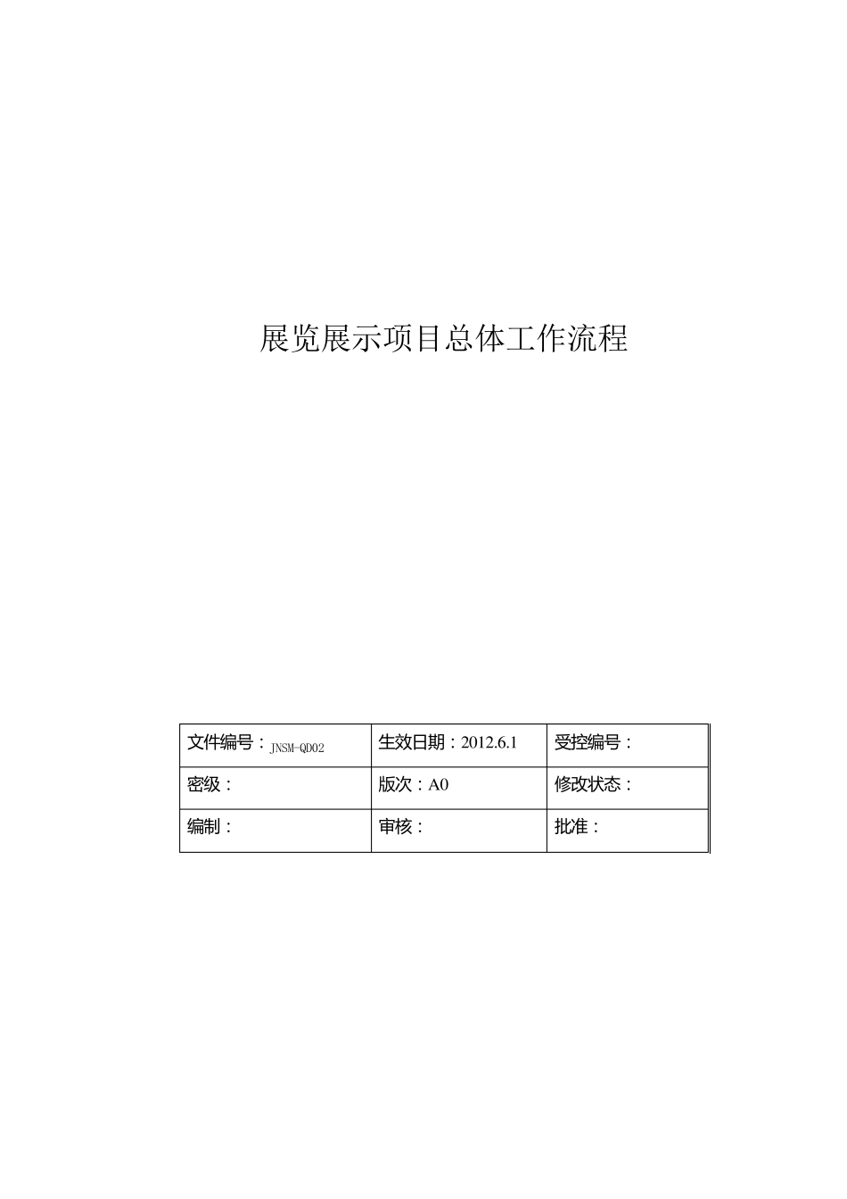 展览展示项目总体工作流程_第1页