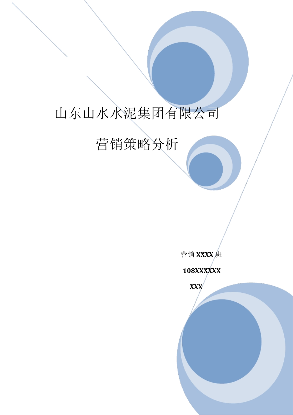 山东山水水泥营销策略分析_第1页