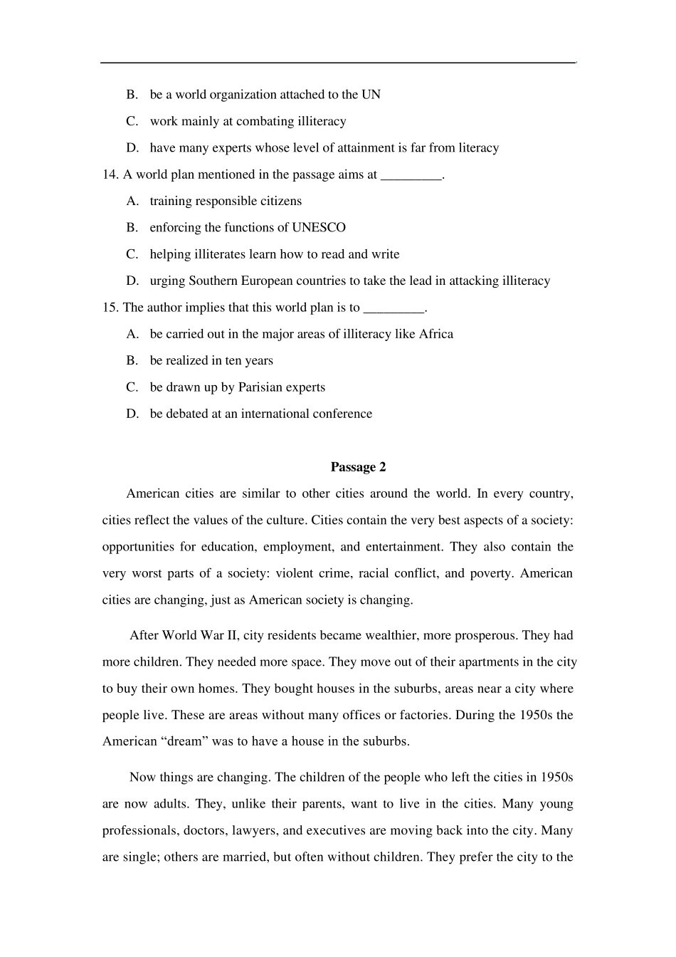 山东师范大学成人高等教育大学英语_第3页