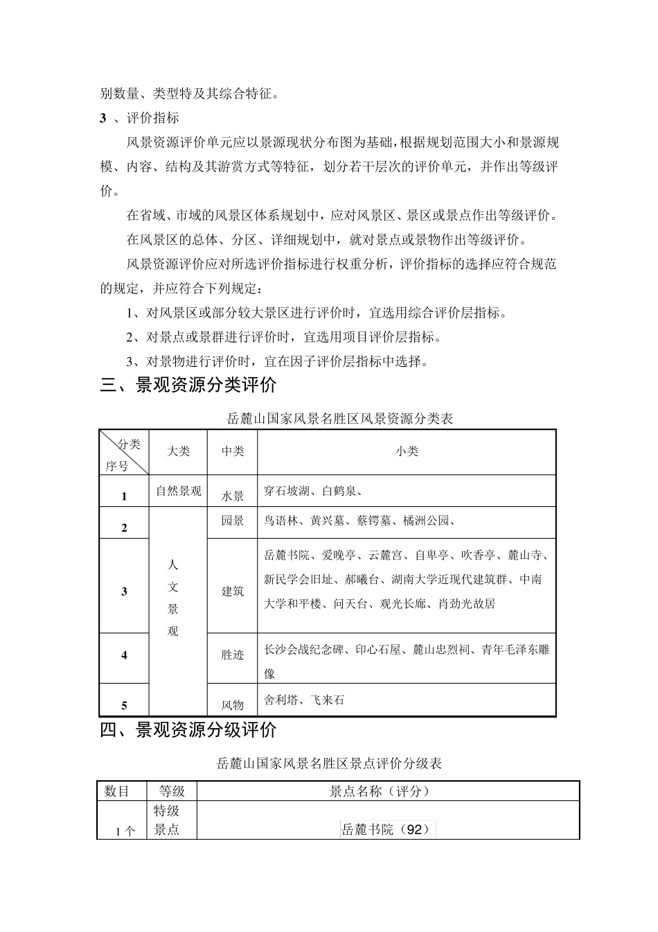 岳麓山国家风景名胜区风景资源调查及评价报告_第2页