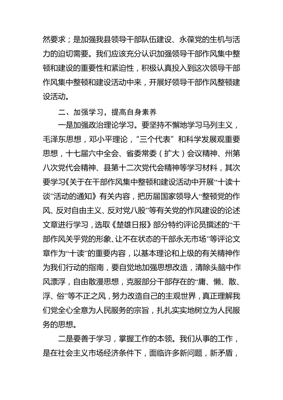 干部作风整顿心得体会_第3页