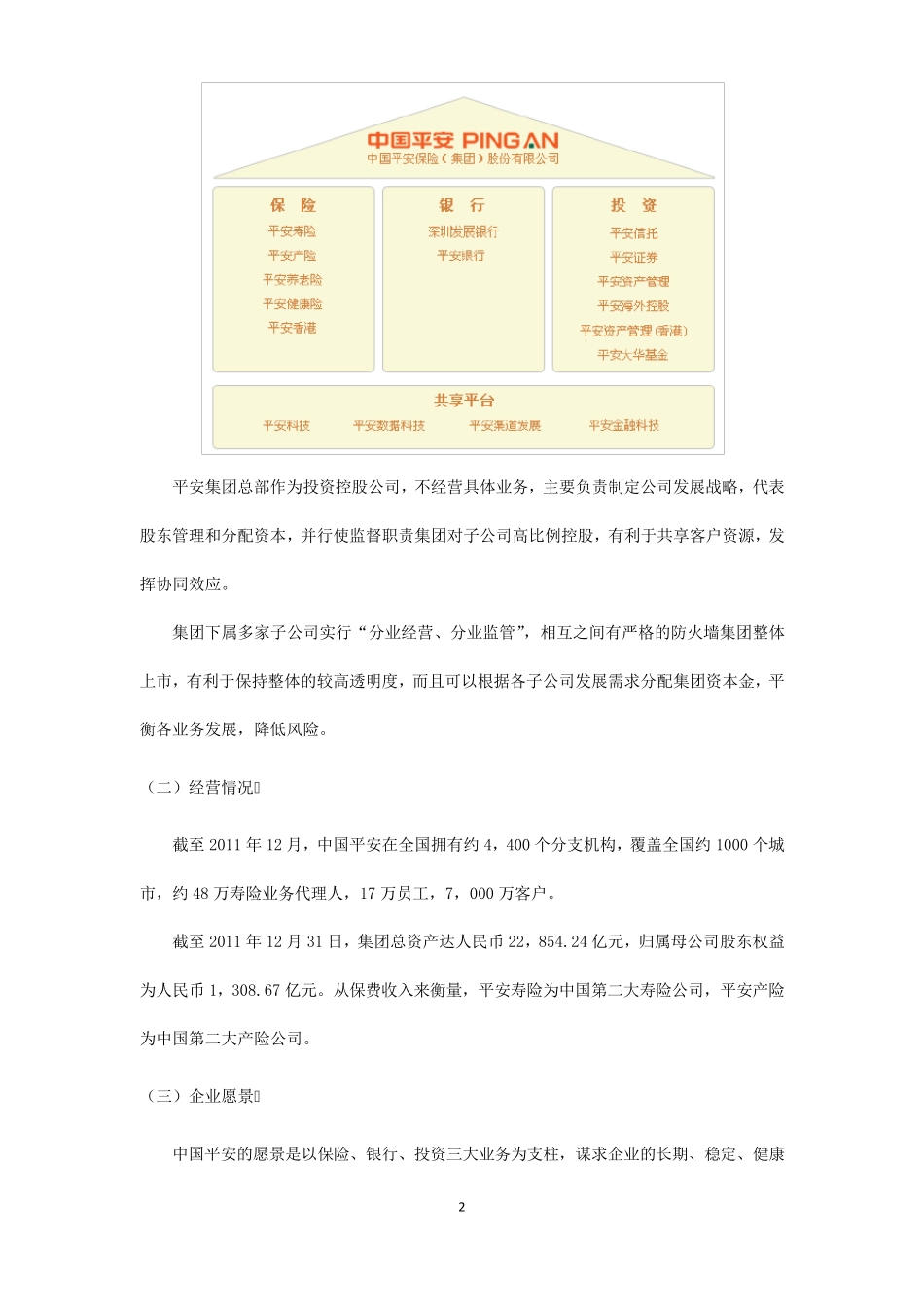 平安集团及其主要竞争产品分析_第2页