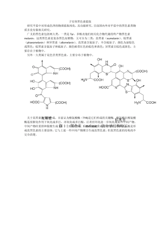 平菇黑色素提取纯化鉴定及功能试验