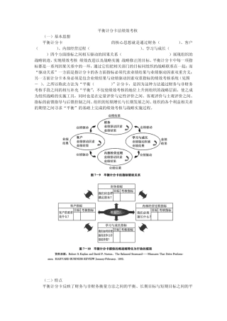 平衡计分卡绩效考核