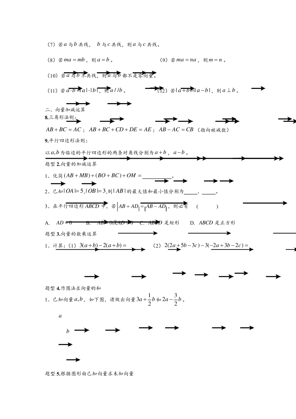平面向量题型归纳_第2页
