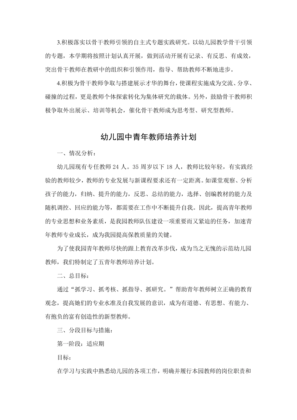 幼儿园教师分层培养计划_第2页