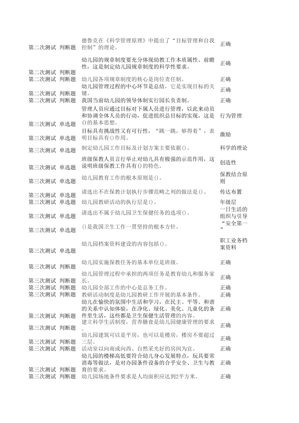 幼儿园管理一体化题目1_第3页