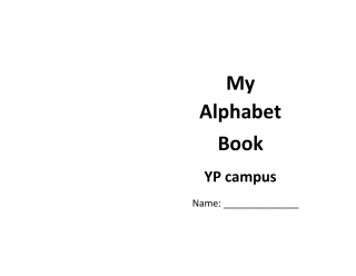 幼儿园英文字母(笔顺)书写