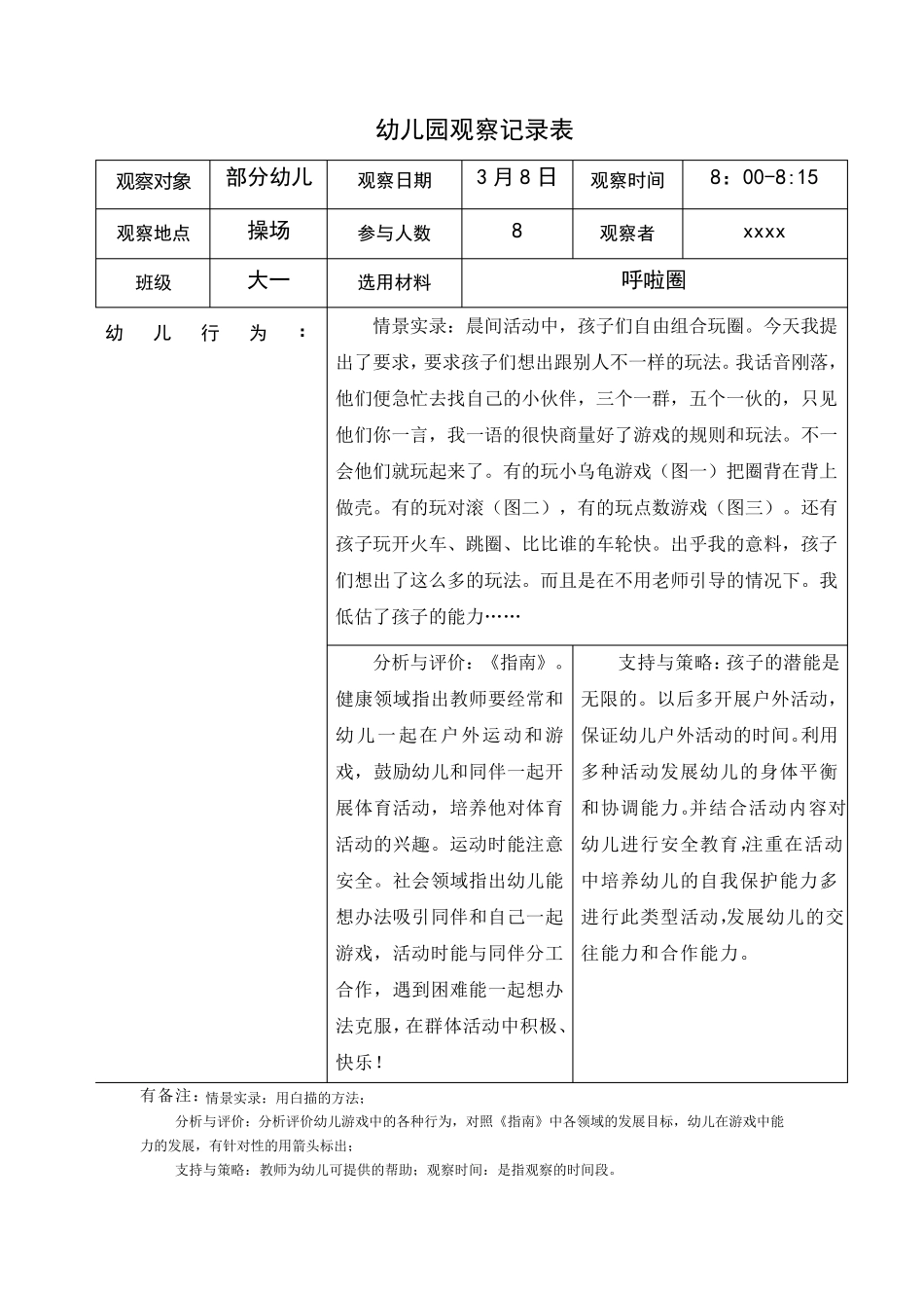 幼儿园观察记录7篇_第3页