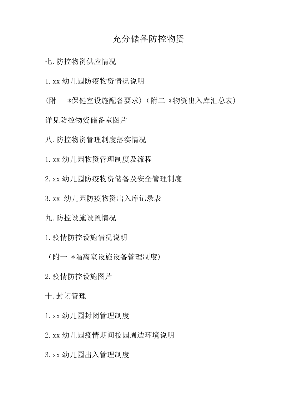 幼儿园防疫物资完整资料_第1页