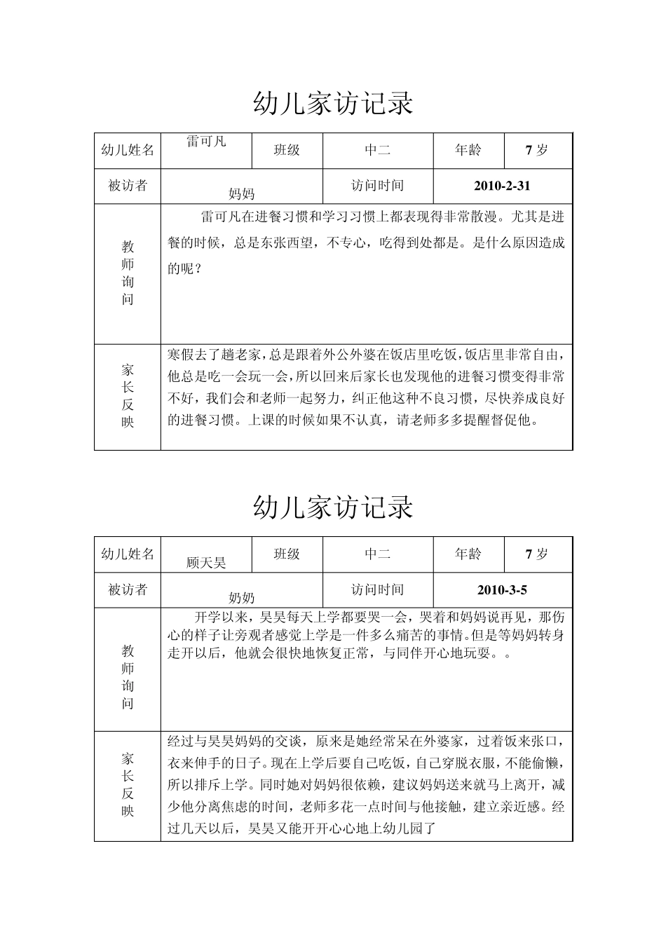 幼儿家访记录_第3页