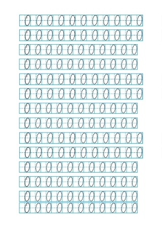 幼儿数字描红字贴