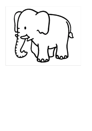 幼儿涂色可爱卡通简笔画可用A4纸直接打印