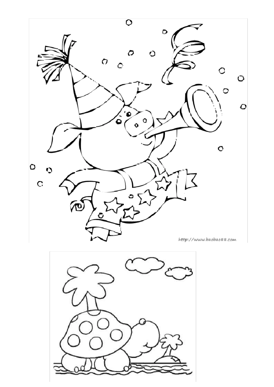 幼儿涂色画可A4打印_第2页