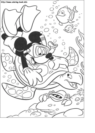 幼儿绘画：米老鼠填色图片合集