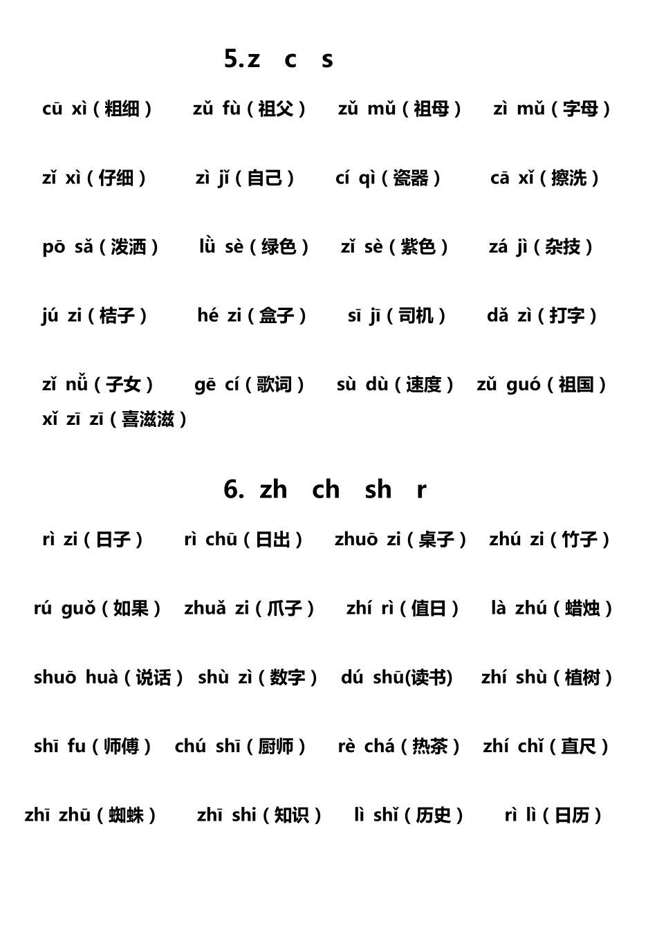 幼儿词语拼音学习(拼音基础)_第3页