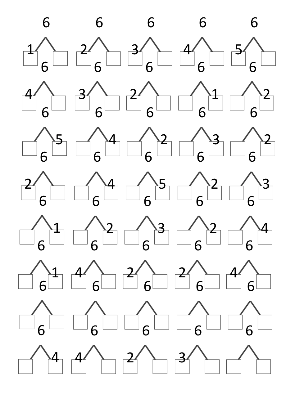 幼小衔接数学数字510的分解练习_第3页