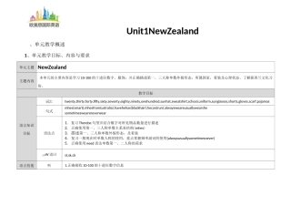 《欧美思国际英语》4A - Unit 1 教案