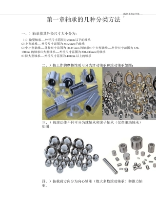 (完整版)实用轴承基础知识手册