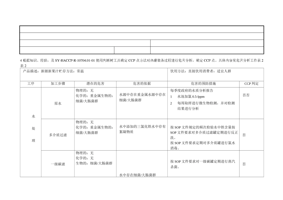 (饮料行业管理)果汁饮料的控制的全部过程_第3页