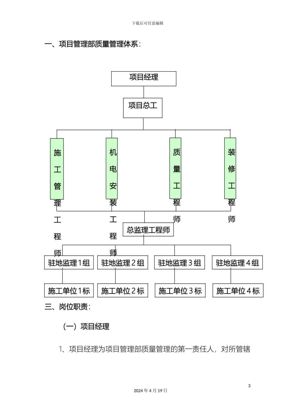 项目部质量管理体系统一版_第3页