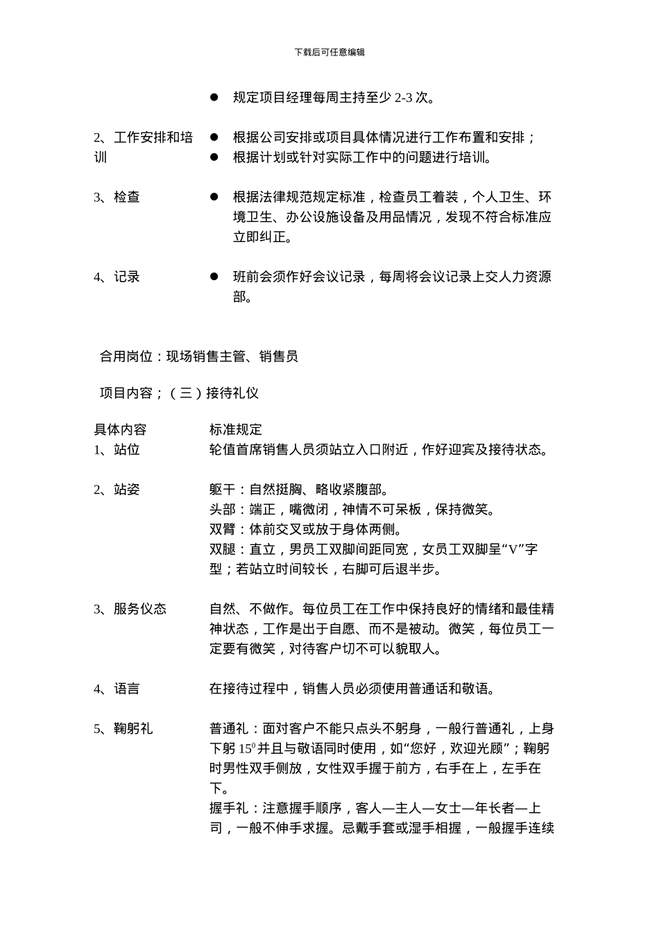 项目销售现场接待规范_第3页