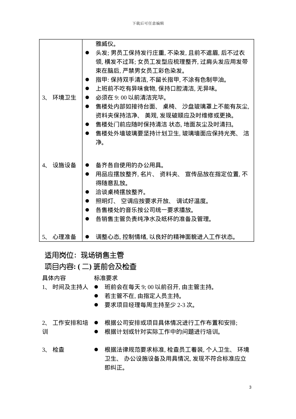 项目销售现场接待规范模板_第3页