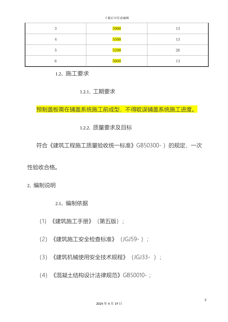 预制盖板施工方案_第3页