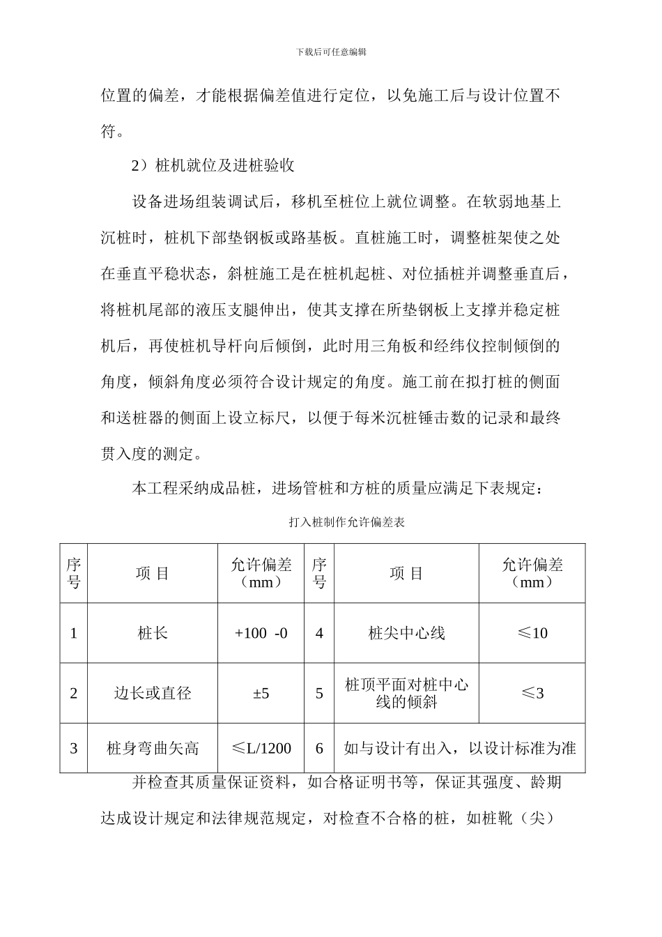 预制管桩施工技术方案_第2页