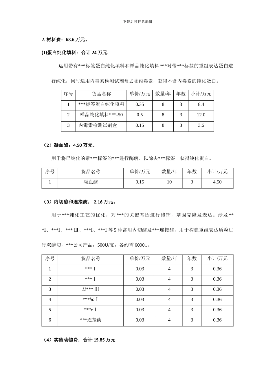 预算说明书参考模板_第2页