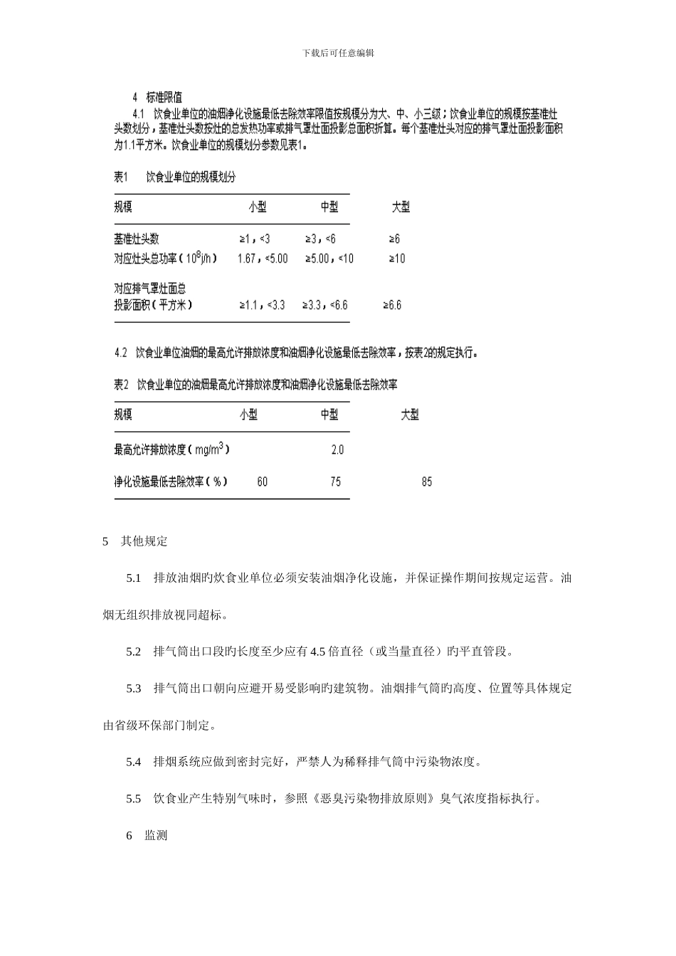 饮食业油烟排放标准样本_第3页
