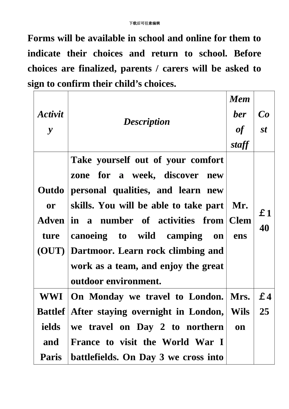 高考英语试题全国卷IIword笔试部分打印_第3页