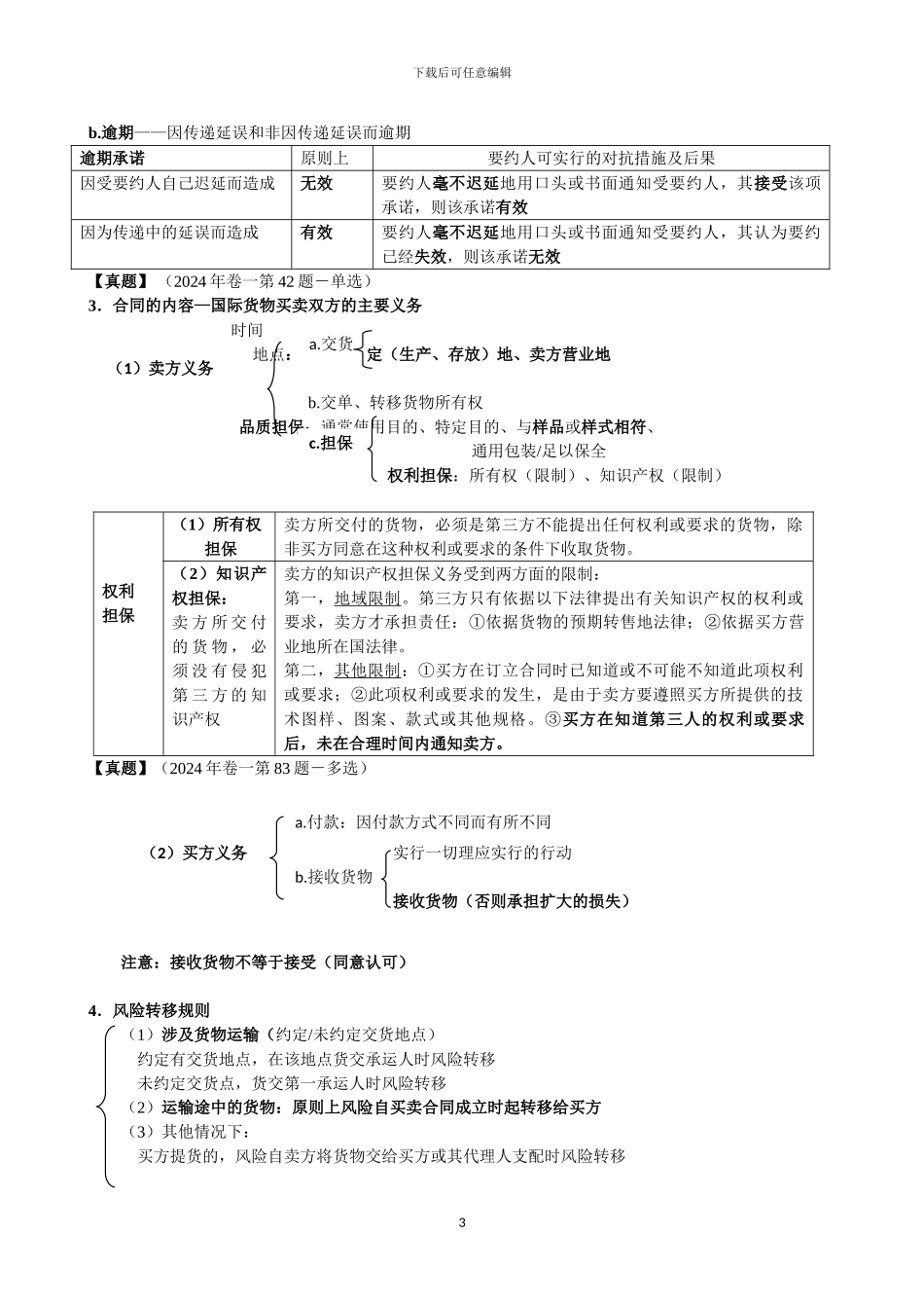 01《国际经济法》重点知识、司考真题与案例_第3页