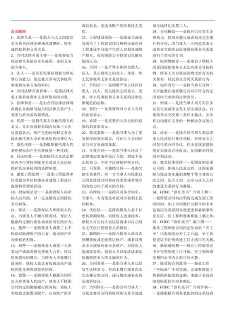 2024.4《建设工程合同条款》考前精简资料(必下)