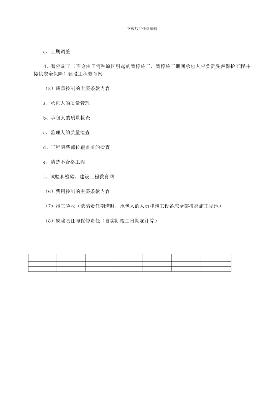 2024年二级建造师施工管理复习资料：专业分包合同的内容_第2页
