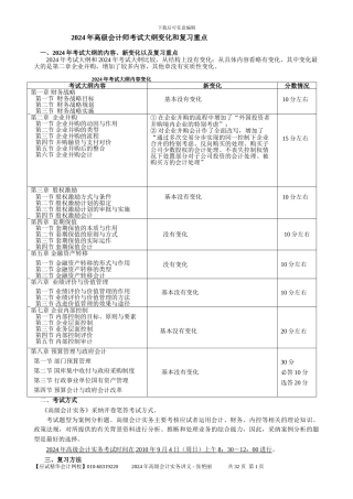 2024年高会会计实务部分讲义-张艳丽
