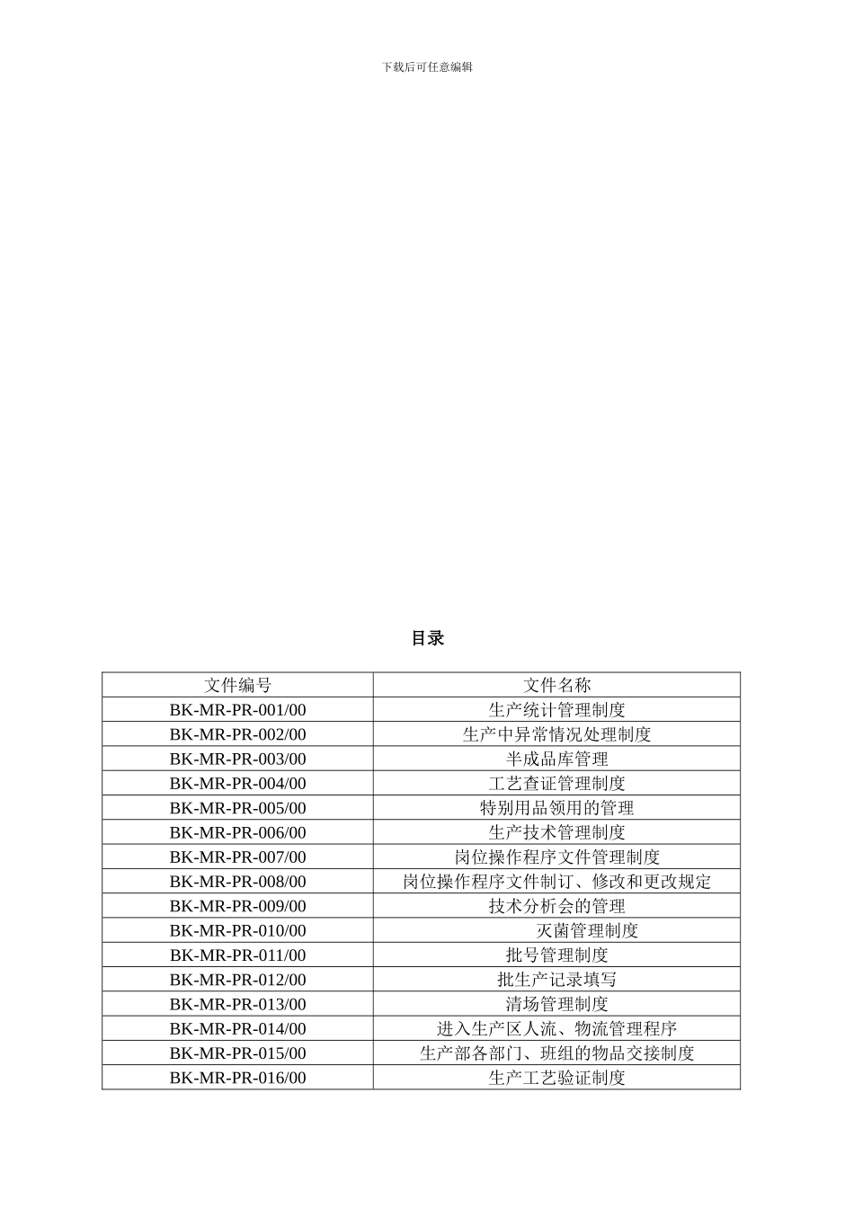 2024生物疫苗全套生产管理制度SOP_第3页