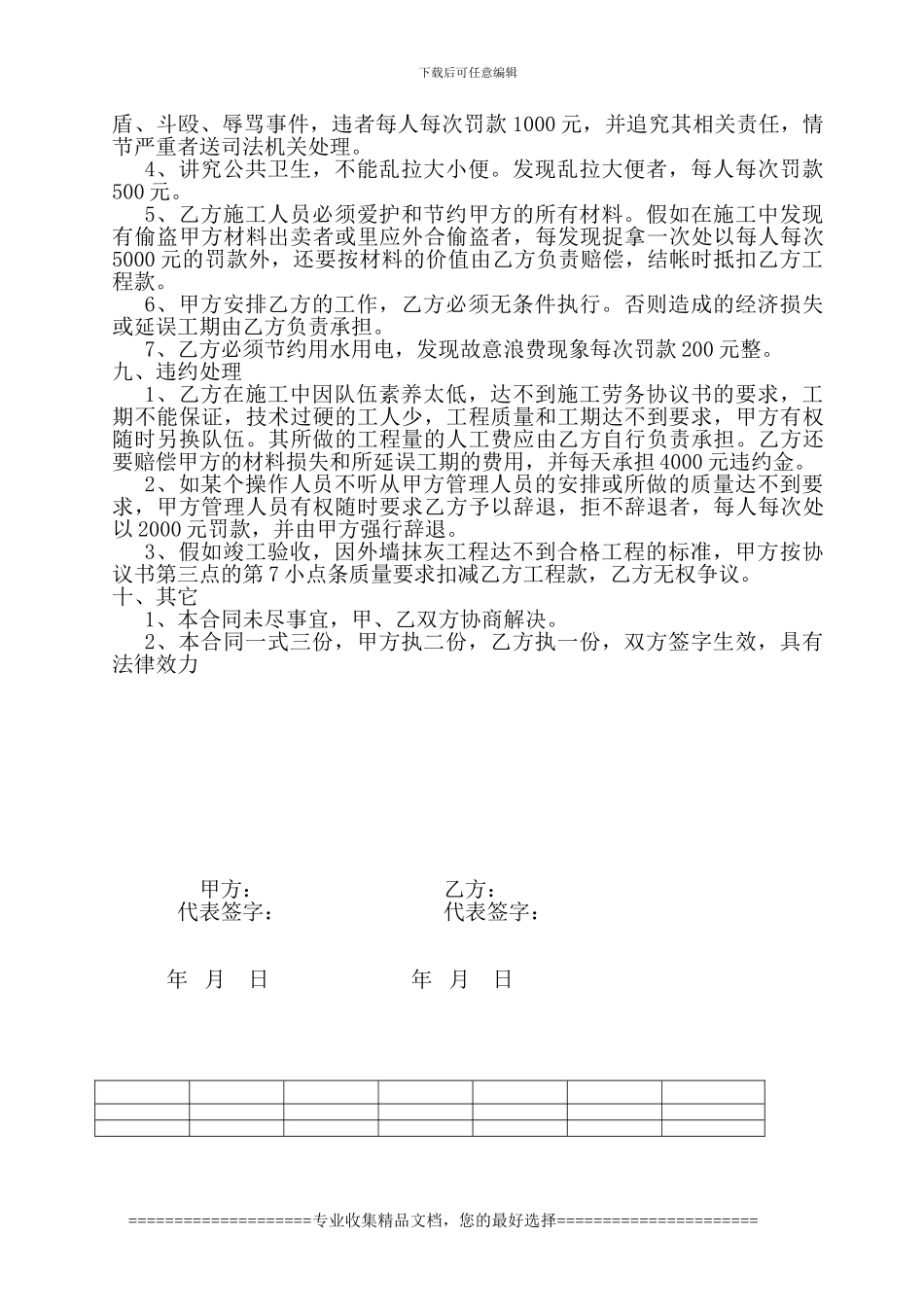 25外墙抹灰施工合同书_第3页
