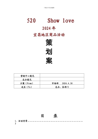 520大型促销活动方案