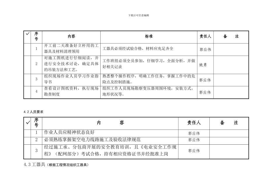 ××××-配网工程配变安装作业指导书模板_第3页