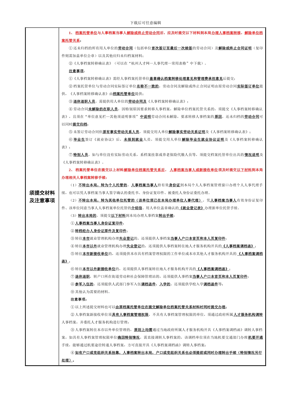 《人事档案转移确认表》_第2页