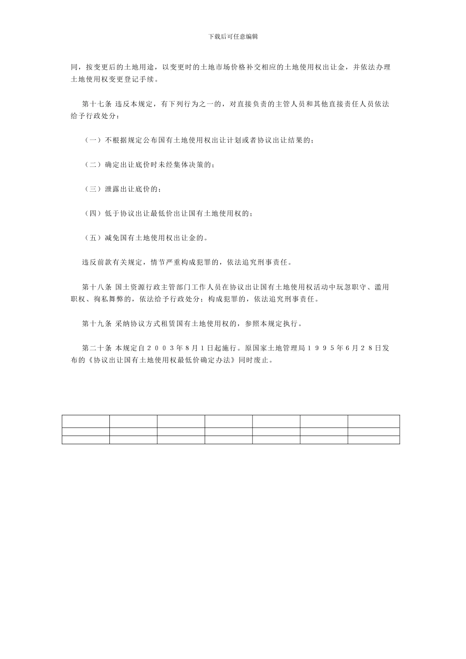 《协议出让国有土地使用权规定》(国土资源部第21号令)_第3页