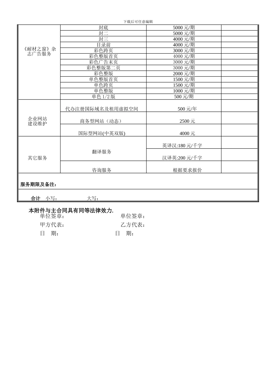 《耐材之窗·月刊》杂志广告合同_第3页
