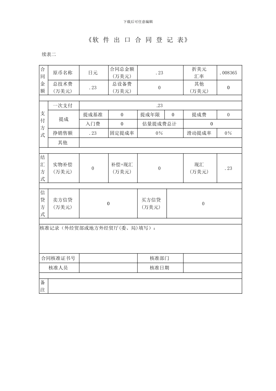 《软-件-出-口-合-同-登-记-表》_第2页