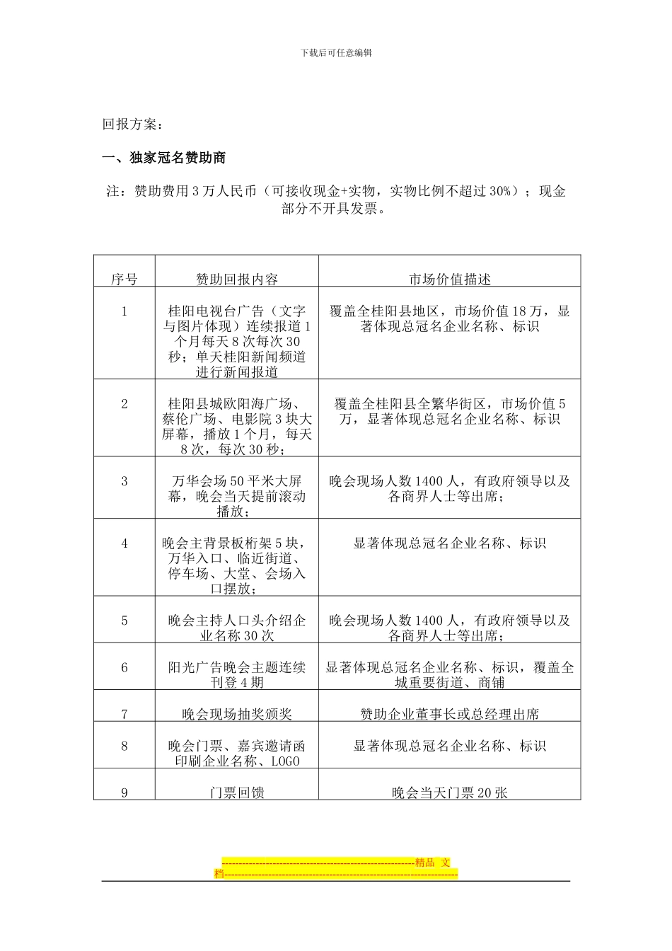 万华国际酒店2024年中秋节晚会赞助协议_第2页