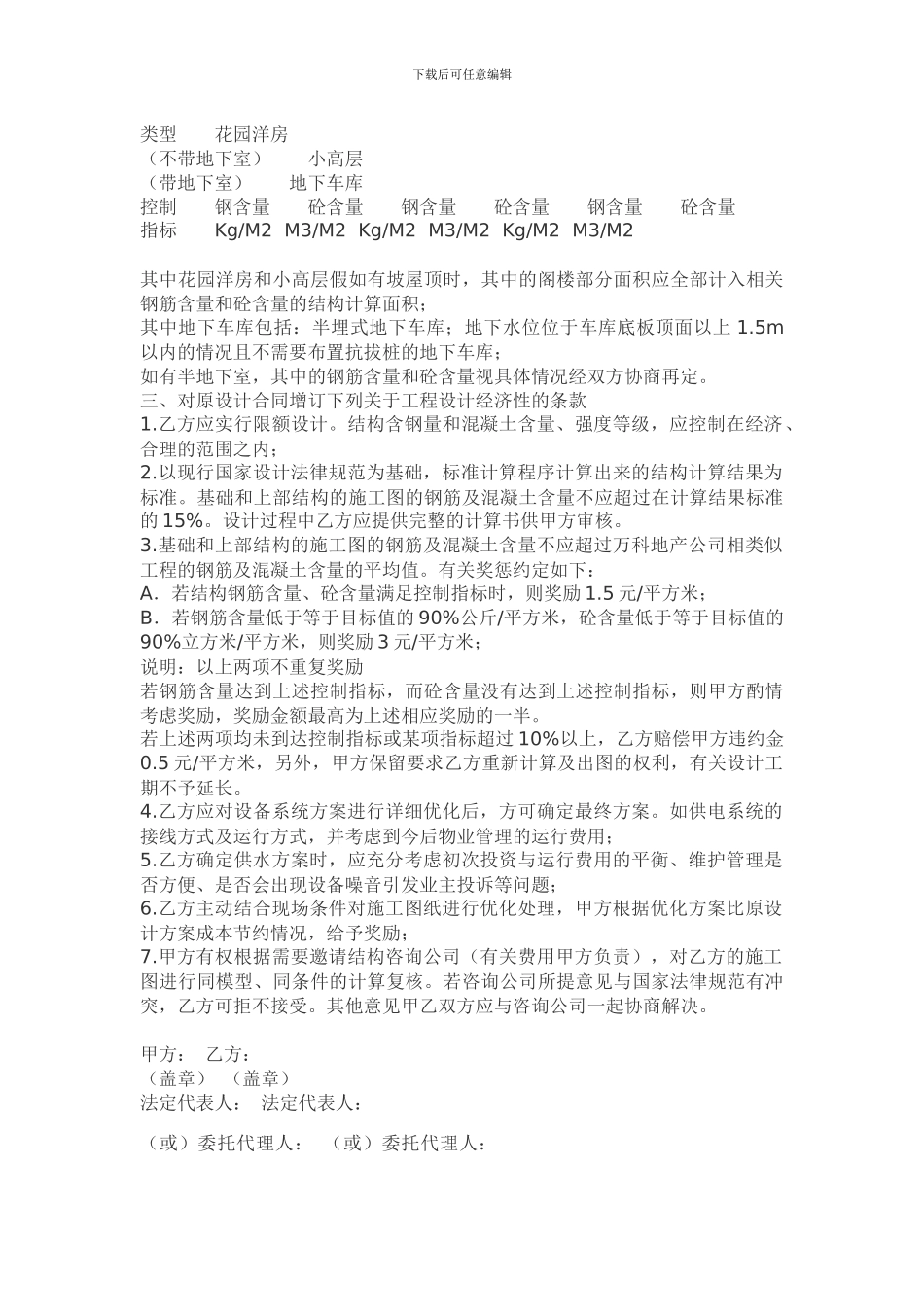 万科地产合同模板-设计合同_第2页