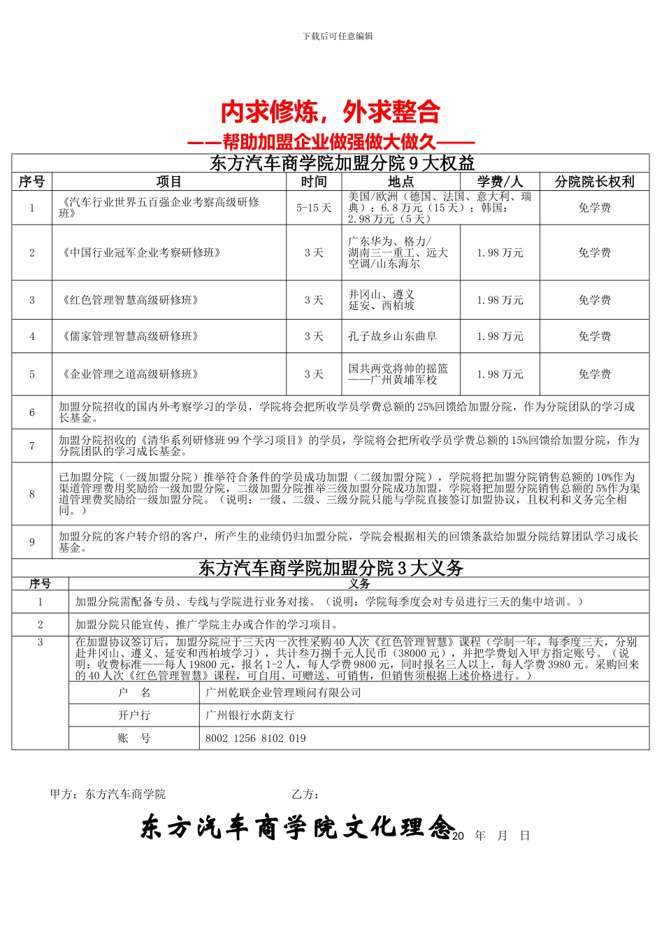 东方汽车商学院加盟协议4P定板_第3页
