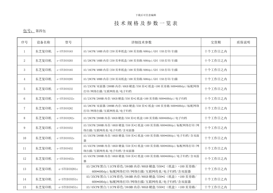 东芝复印机协议供货报价表doc_第3页